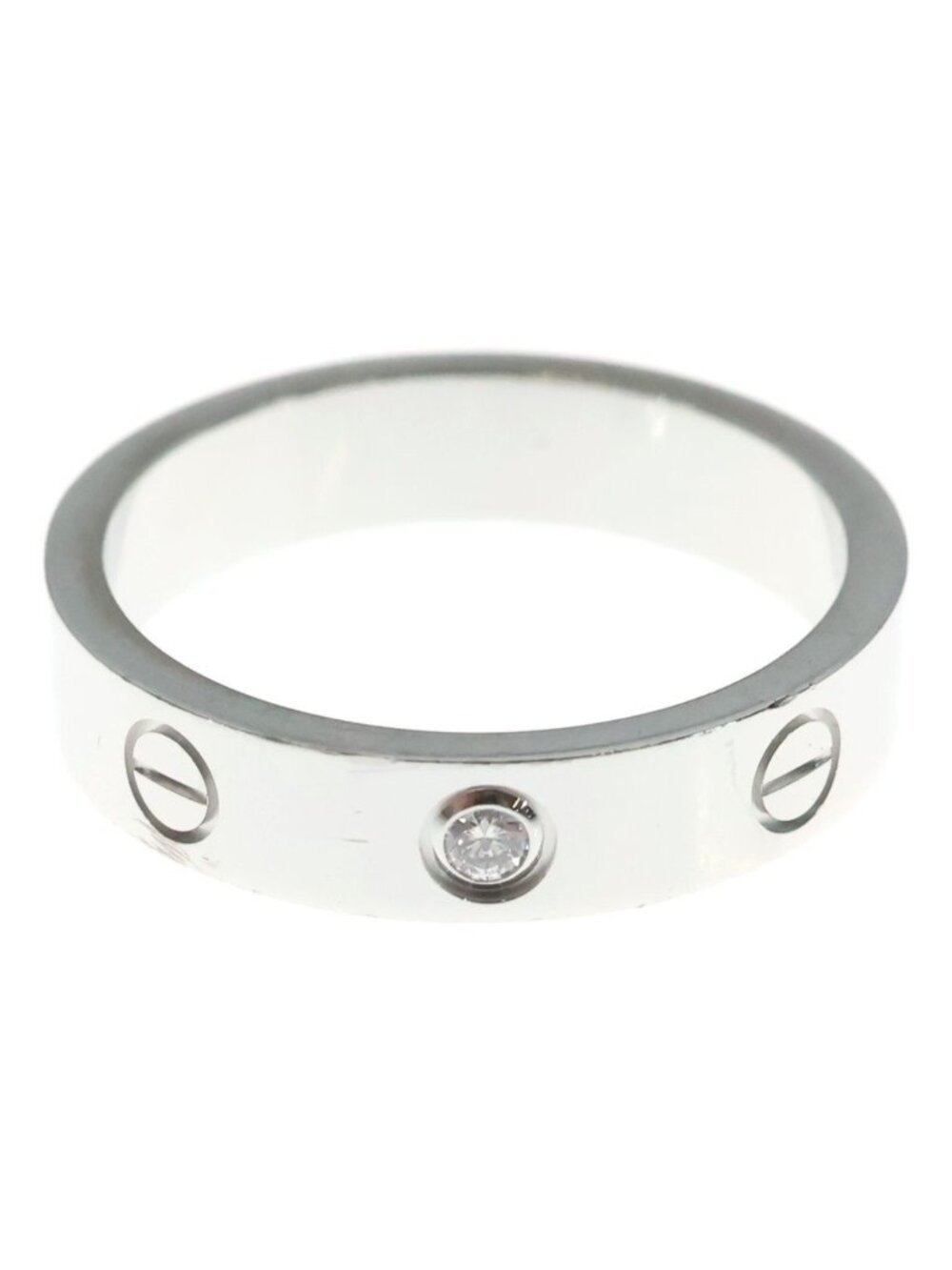 Cartier Mini Love Diamond Ring White Gold